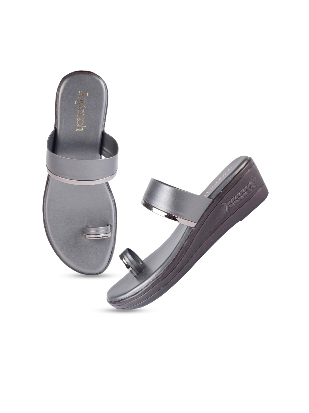 

Joytouch One Toe Wedge Heels, Grey