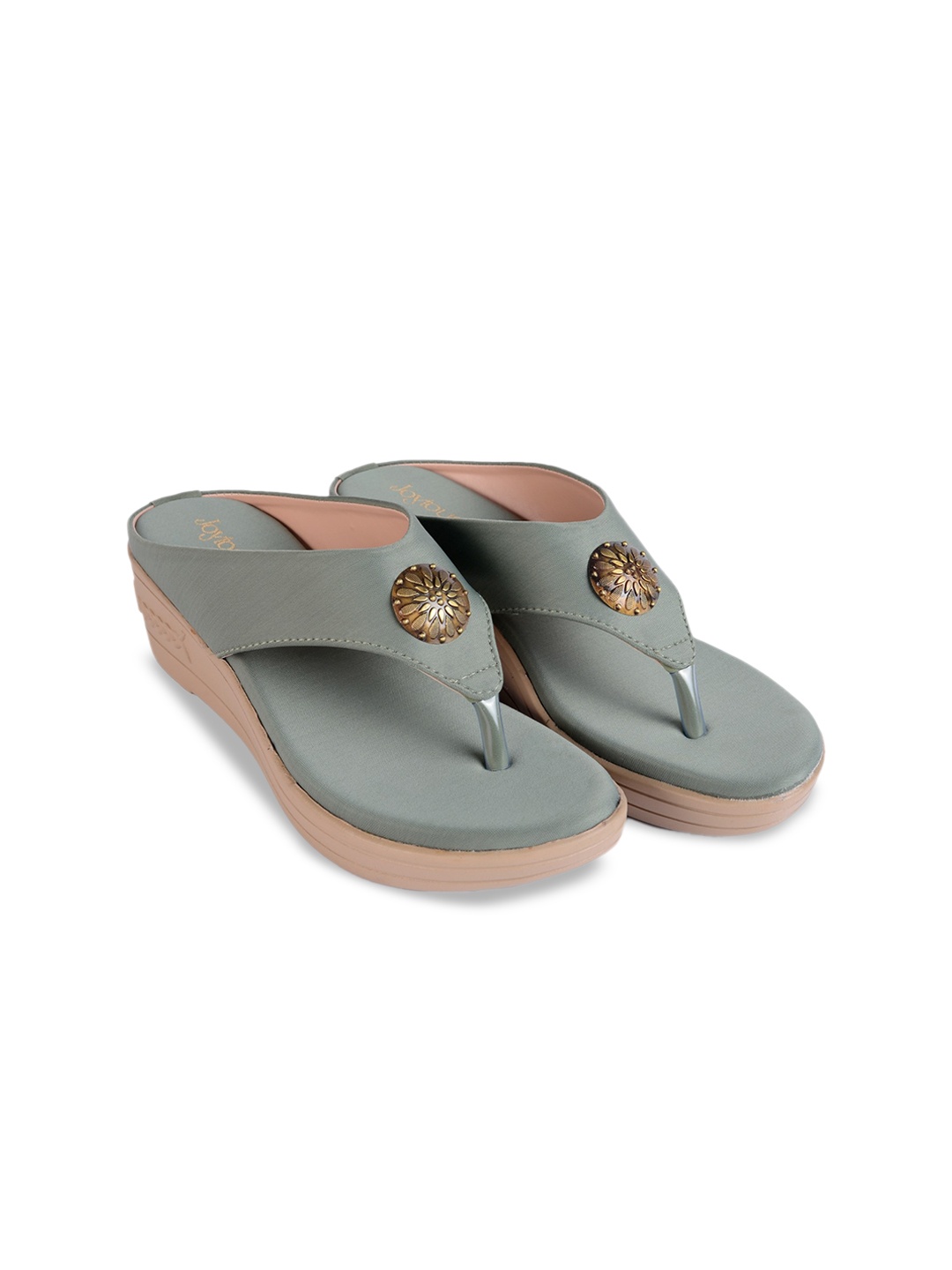 

Joytouch Embellished Wedge Heels, Green