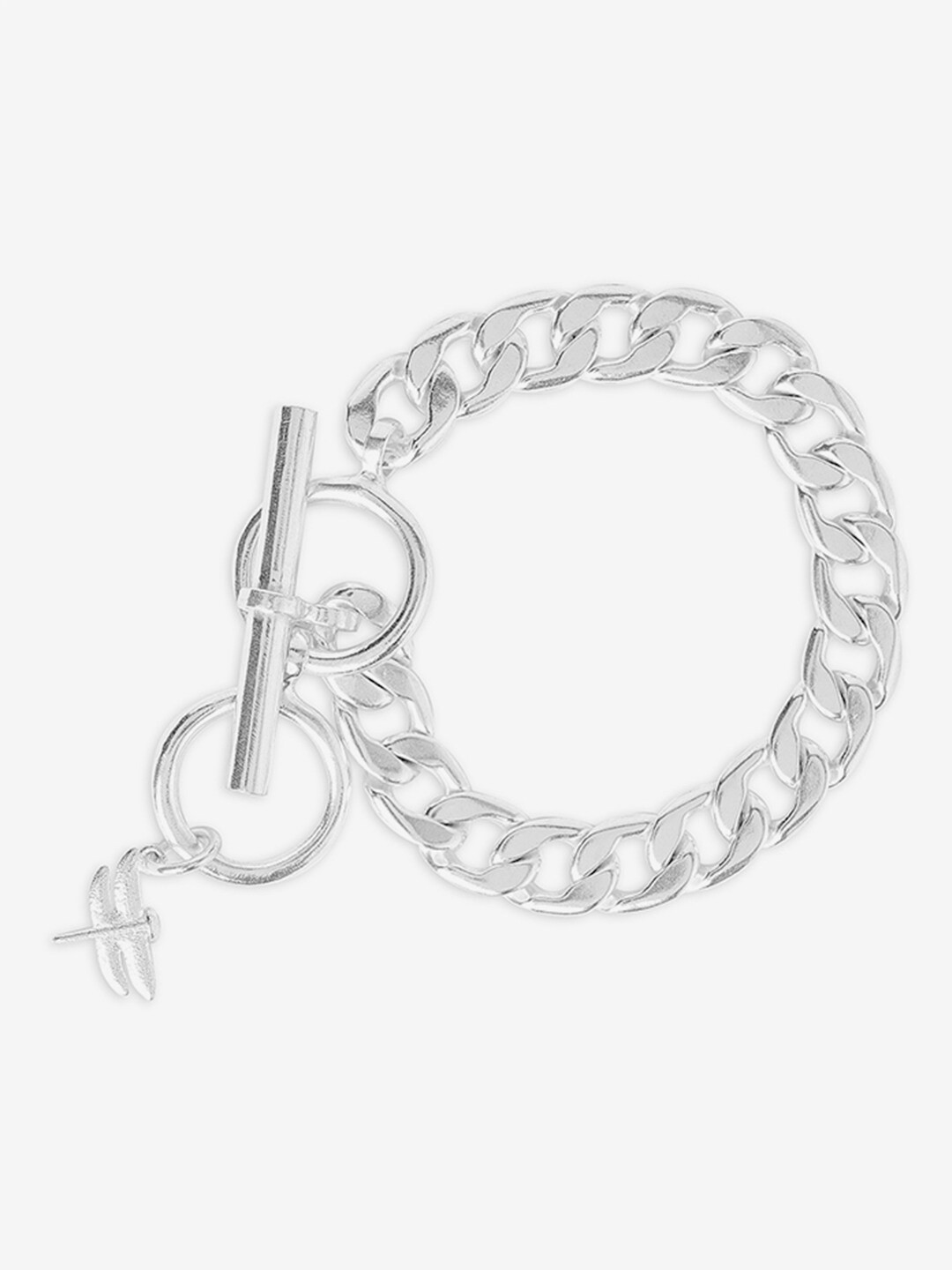 

Tipsyfly Women Silver Plated Cuban Chain Link Bracelet