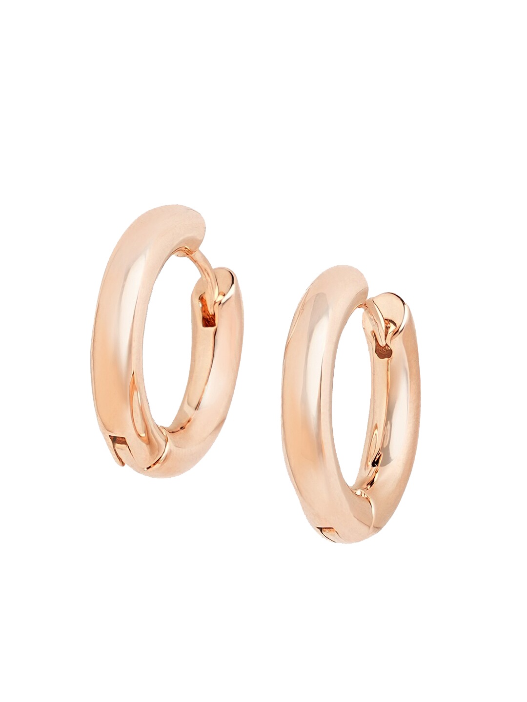

Tipsyfly Brass-Plated Contemporary Half Hoop Earring, Rose gold