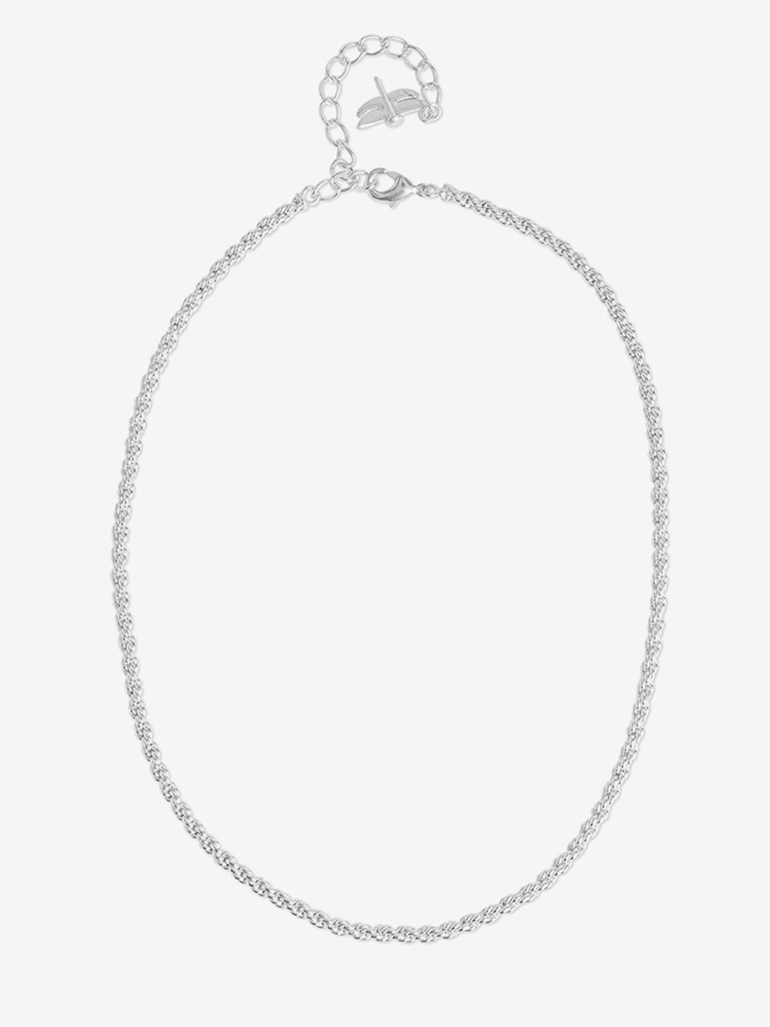

Tipsyfly Brass-Plated Rope Chain, Silver