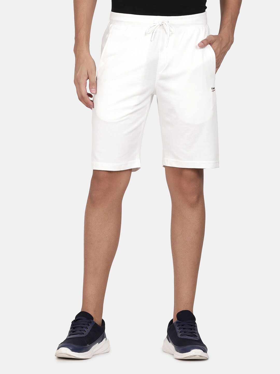 

t-base Men Cotton Lounge Shorts, Off white