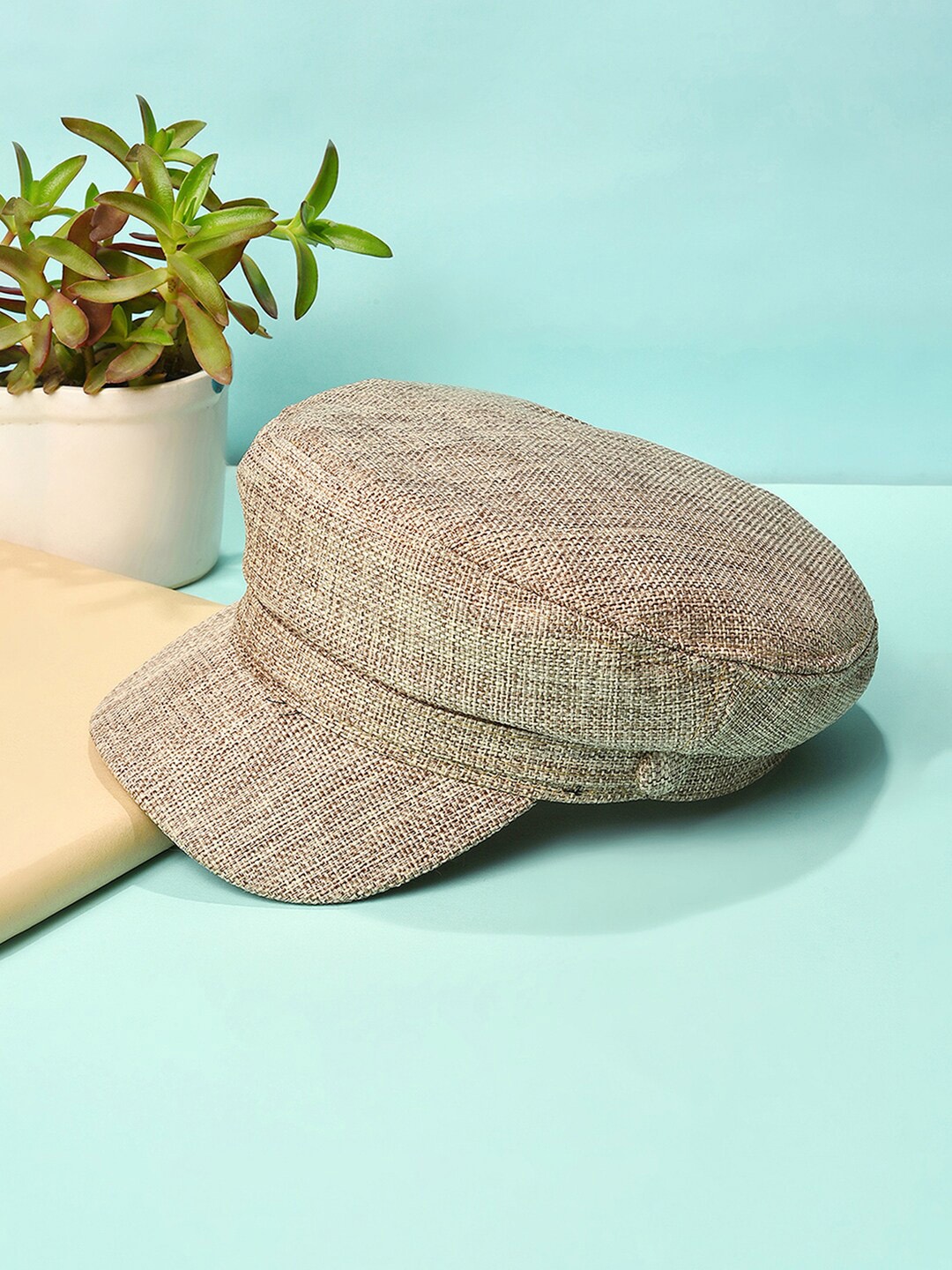 

French Accent Men Visor Cap, Beige