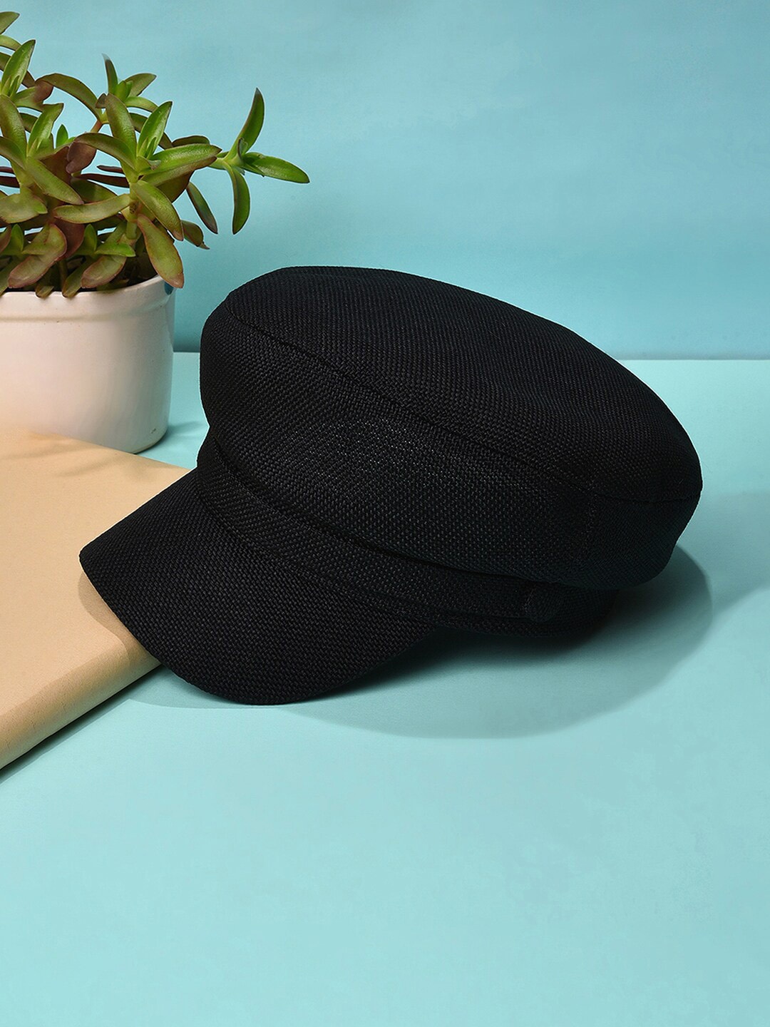 

French Accent Men Visor Cap, Black
