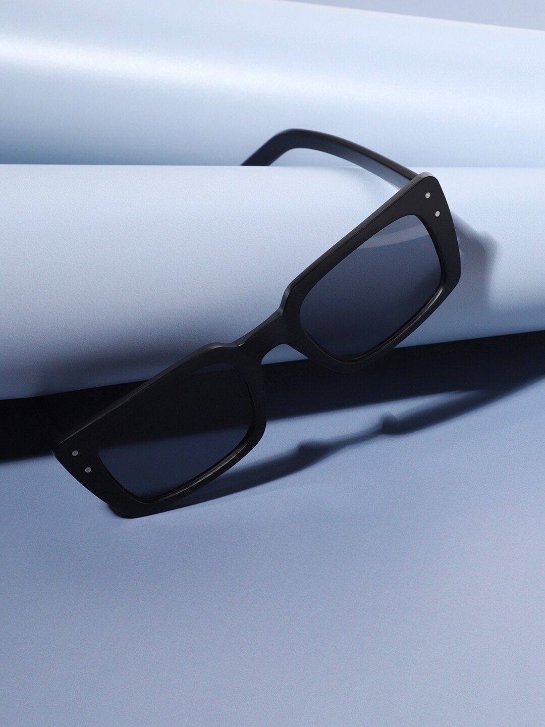 

French Accent Men Rectangle Sunglasses with UV Protected Lens SUM23FA_HSSG1081, Black