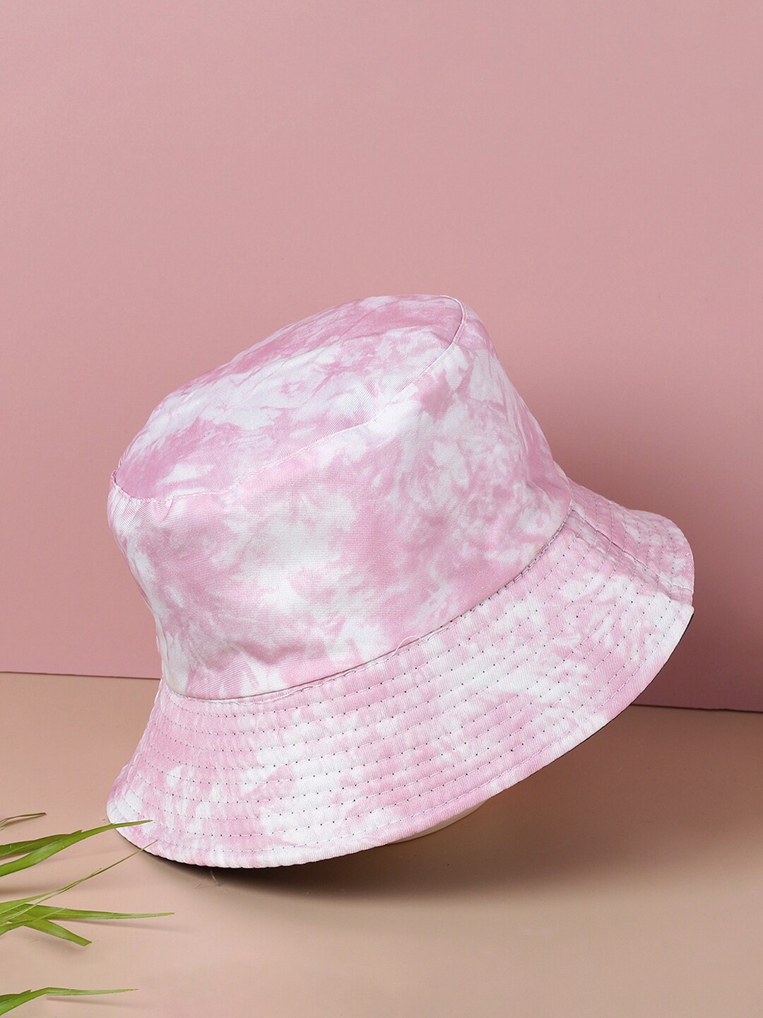 

French Accent Men Tie-Dye Bucket Hat, Pink