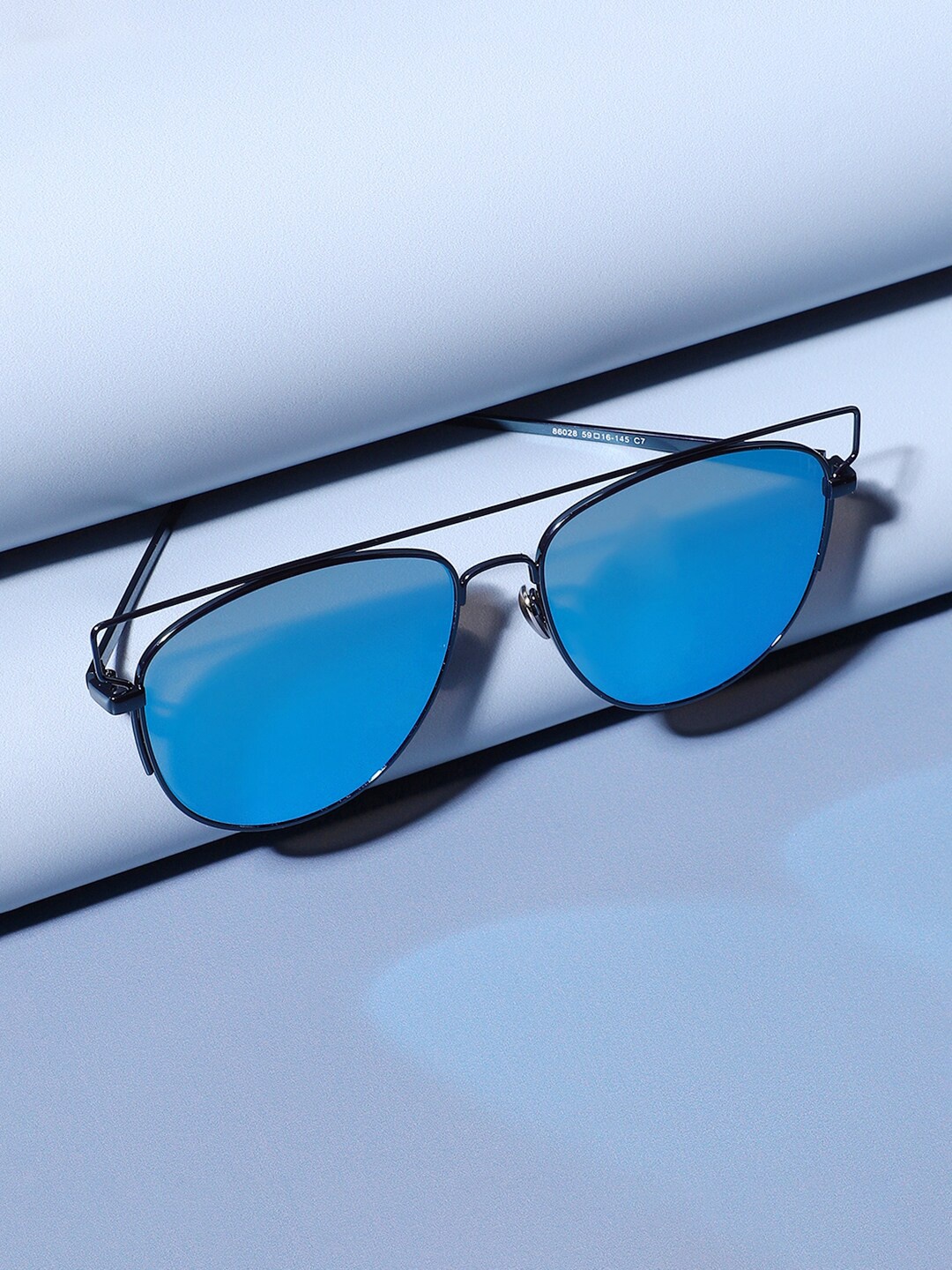 

French Accent Men Aviator Sunglasses with Polarised Lens SUM23FA_HSSG1396, Black