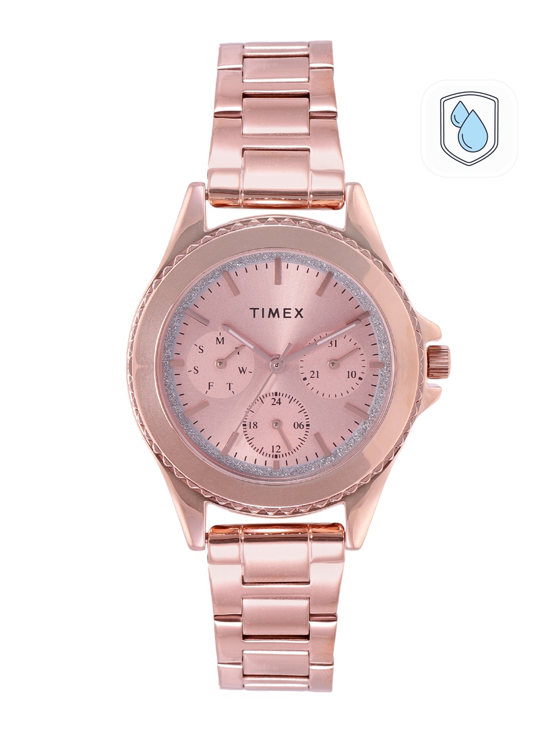 

Timex Women Bracelet Style Straps Analogue Multi Function Watch TWHL35SMU01, Pink