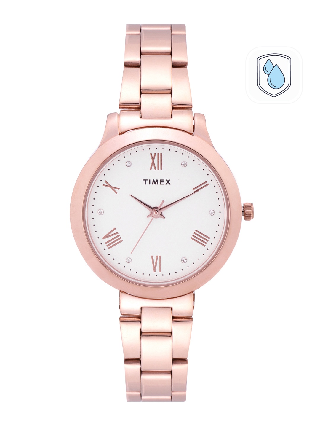 

Timex Women Bracelet Style Straps Analogue Watch TWEL99SMU07, White