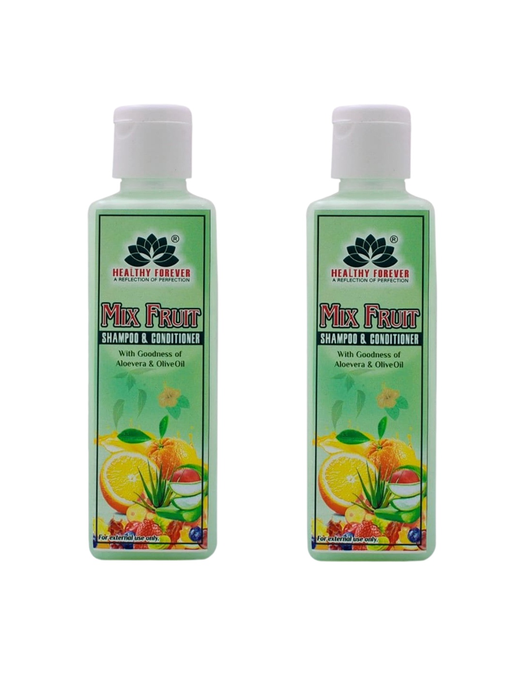 

HEALTHY FOREVER Set Of 2 Mix Fruit Shampoo & Conditioner-200 ml Each, White