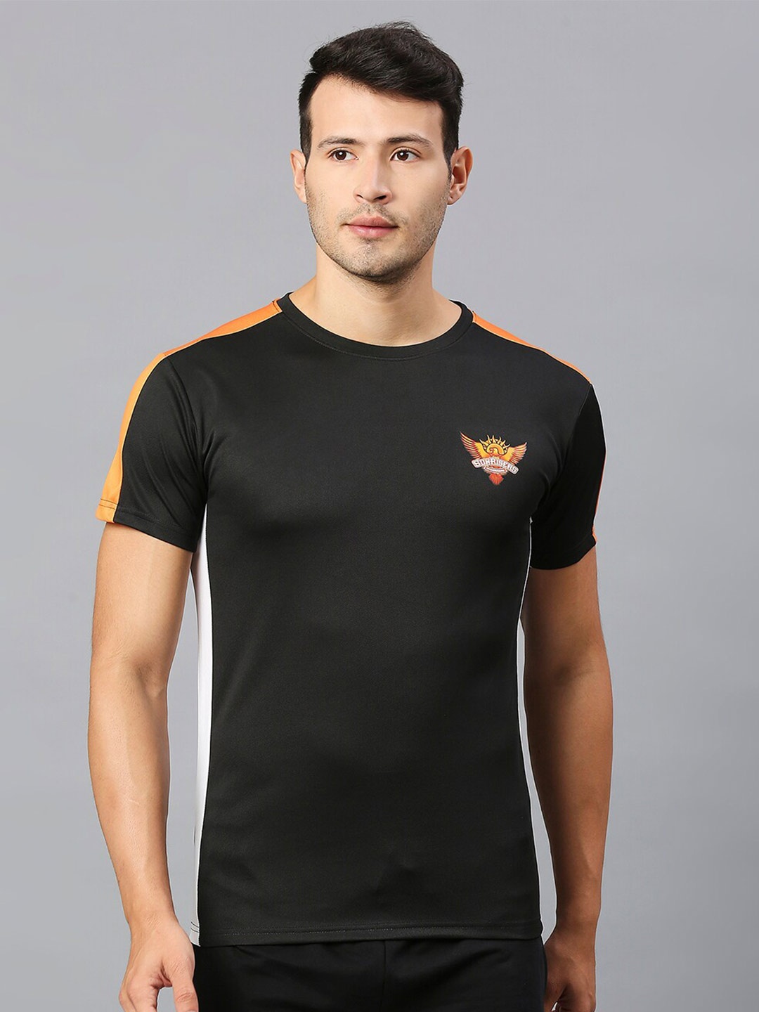 

FanCode Sunrisers Hyderabad Printed T-shirt, Black