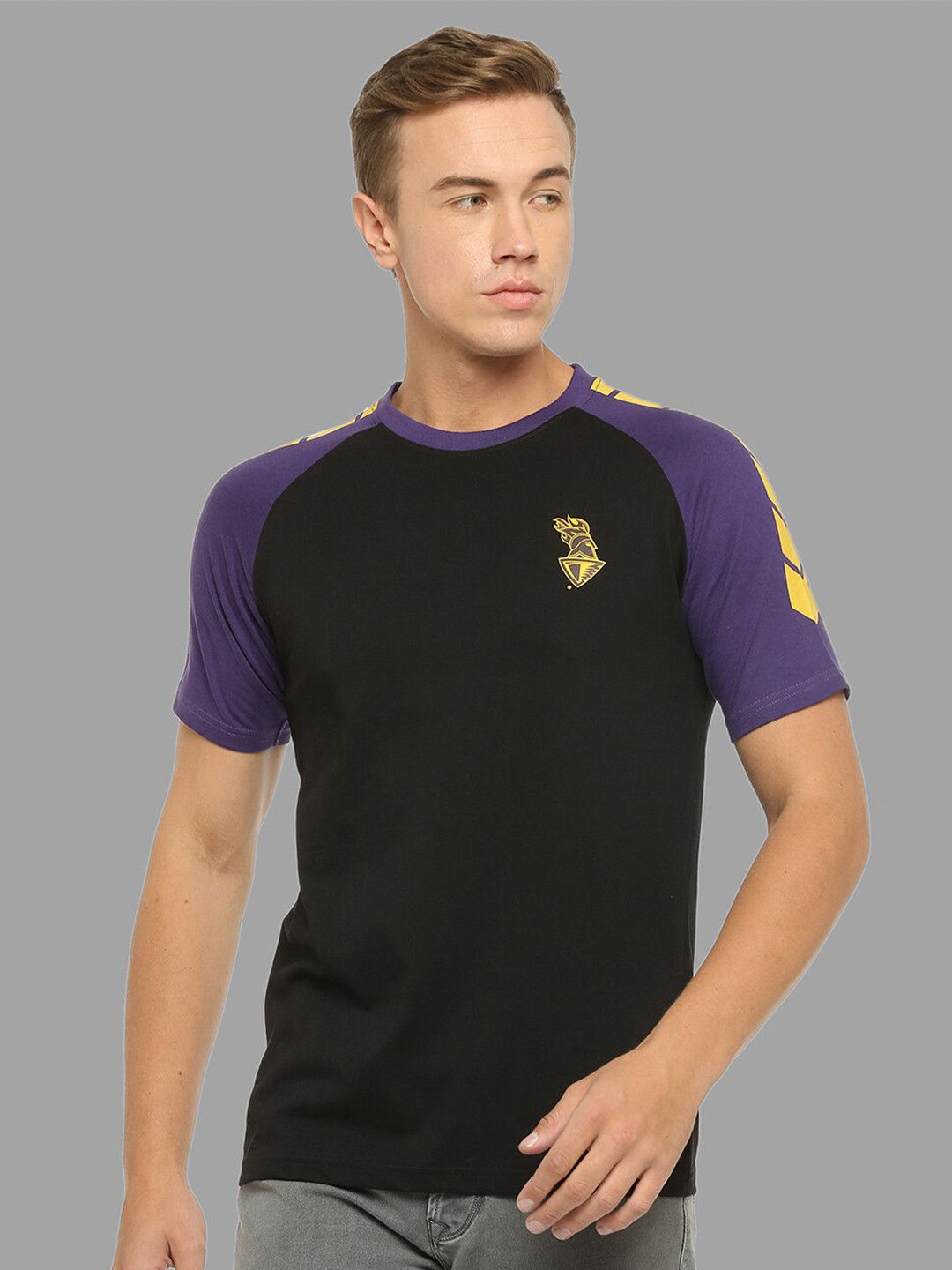 

FanCode Kolkata Knight Riders Printed Cotton T-shirt, Black