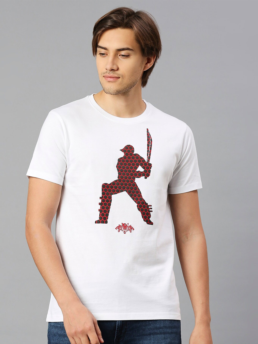 

FanCode Delhi Capitals Printed Cotton T-shirt, White