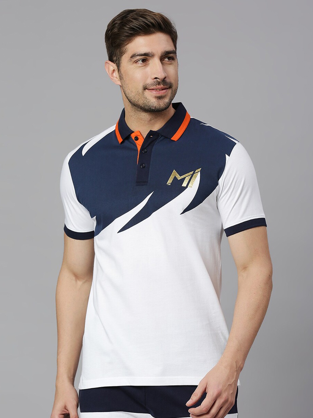 

FanCode Mumbai Indians Printed Cotton T-shirt, White