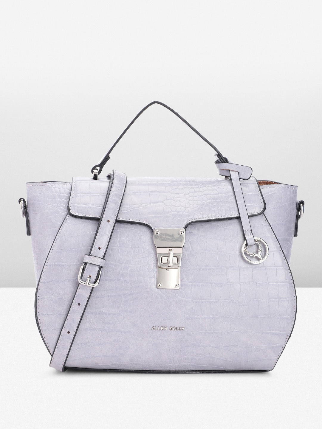 

Allen Solly Women Textured Satchel, Lavender