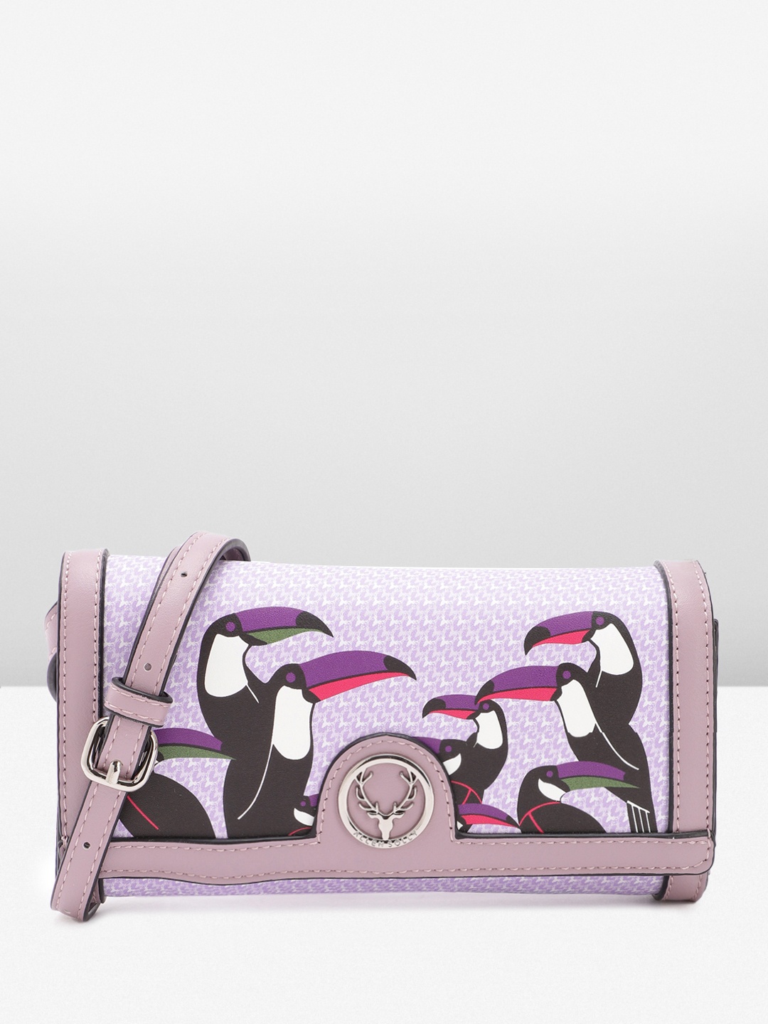 

Allen Solly Printed Sling Bag, Purple