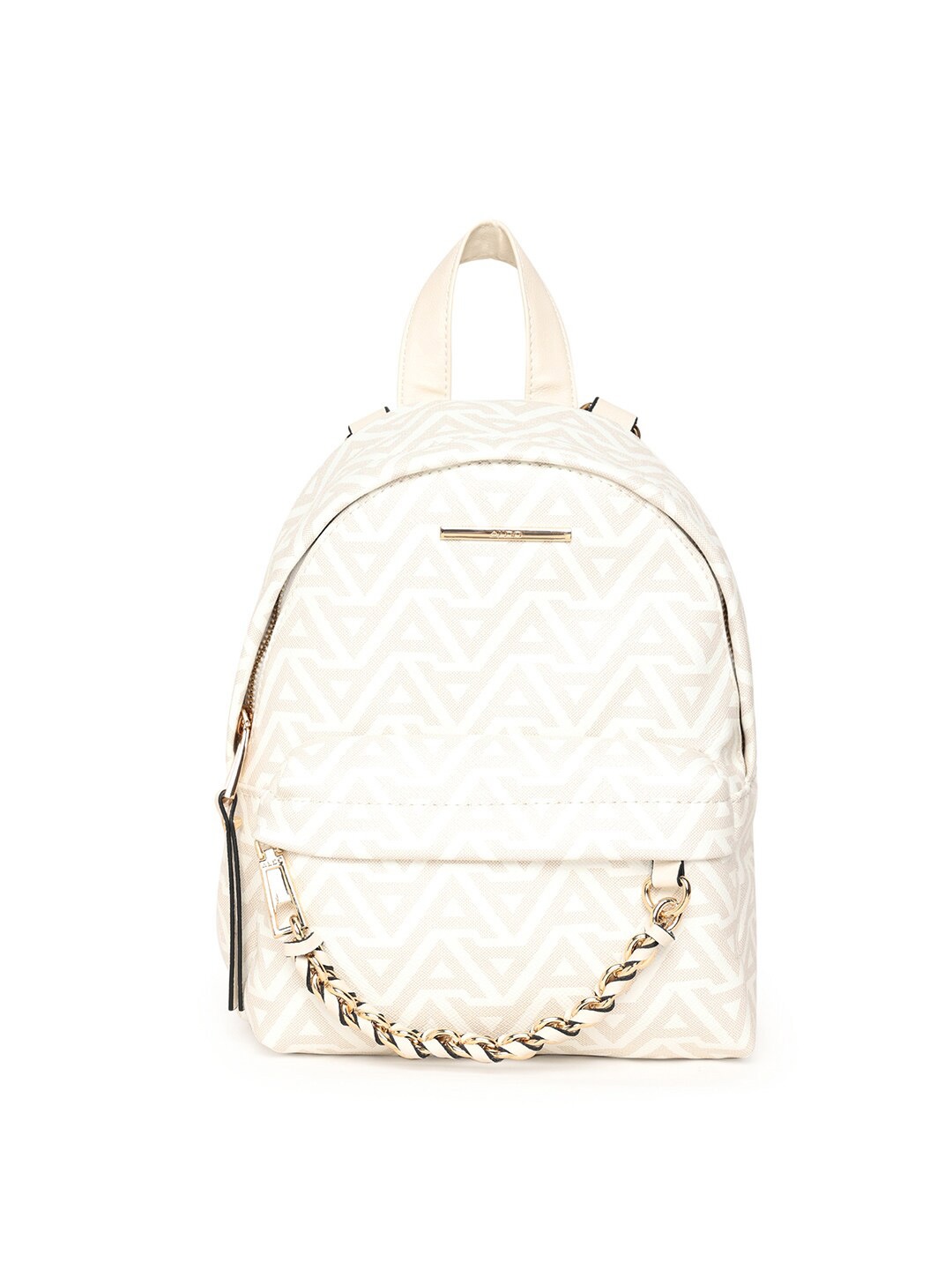 

ALDO Women Geometric Print Backpack, Beige