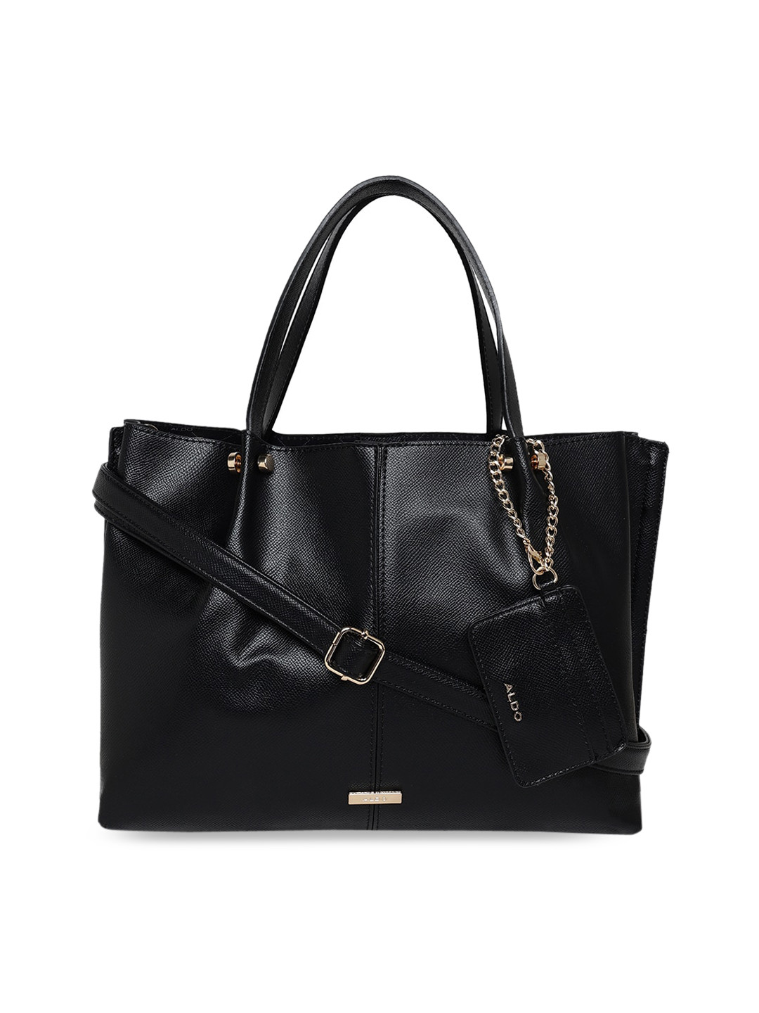 

ALDO Textured Structured Handheld Bag, Black