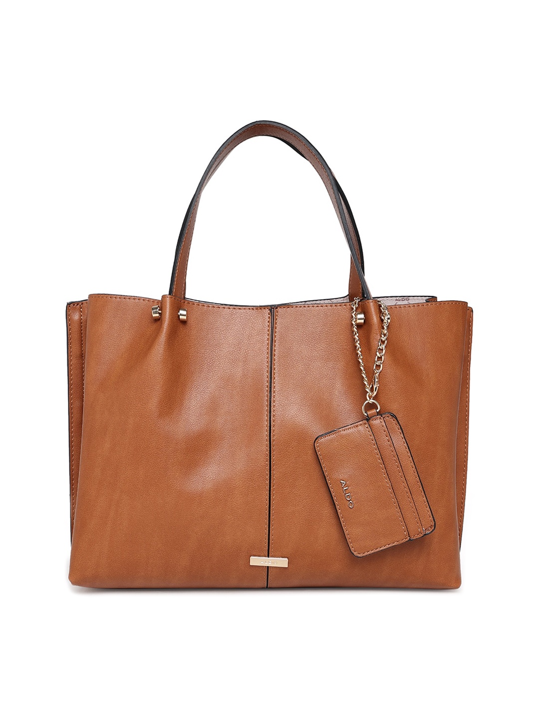 

ALDO Textured Structured Handheld Bag, Tan