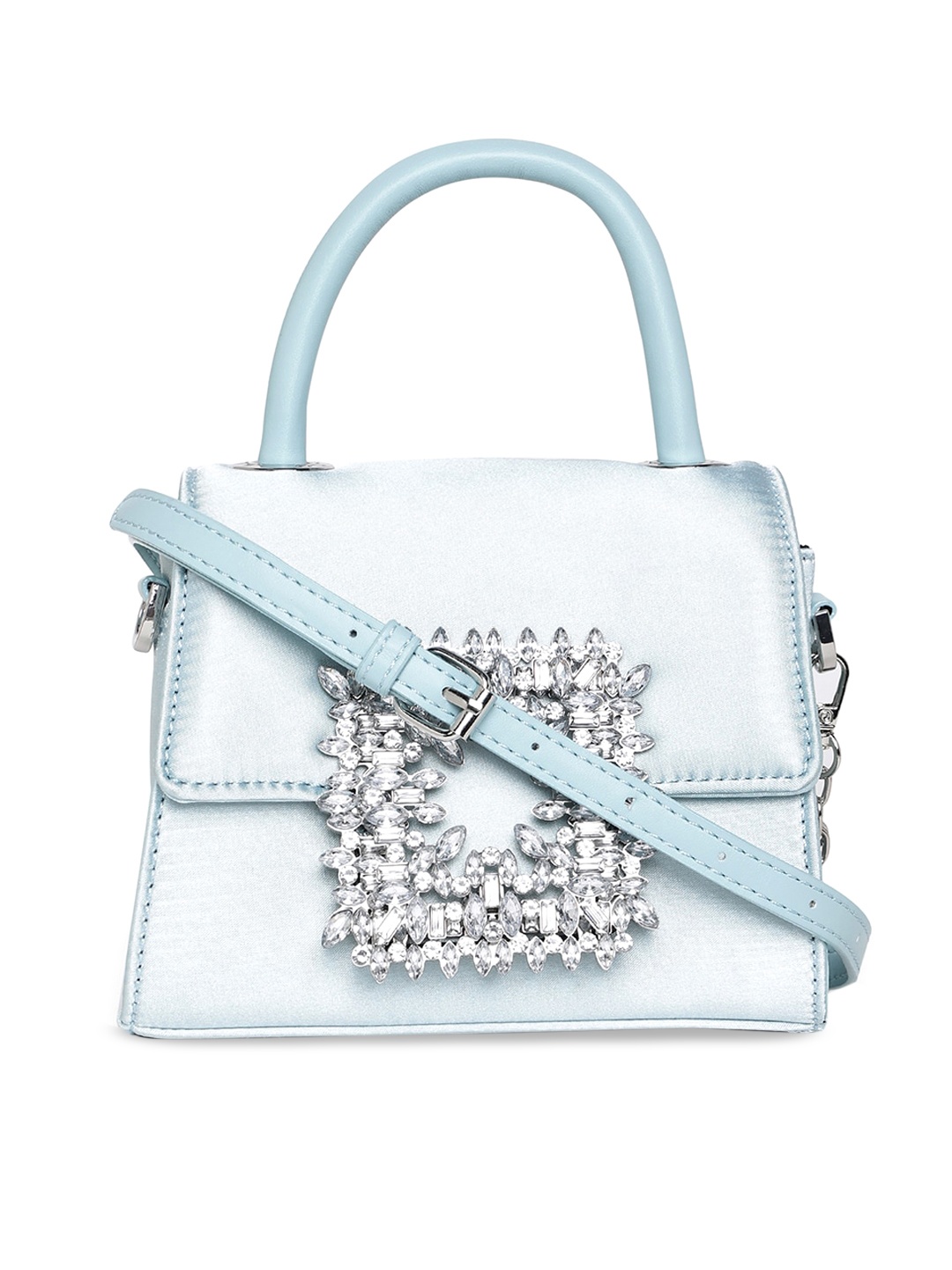 

ALDO Embellished Structured Handheld Bag, Blue