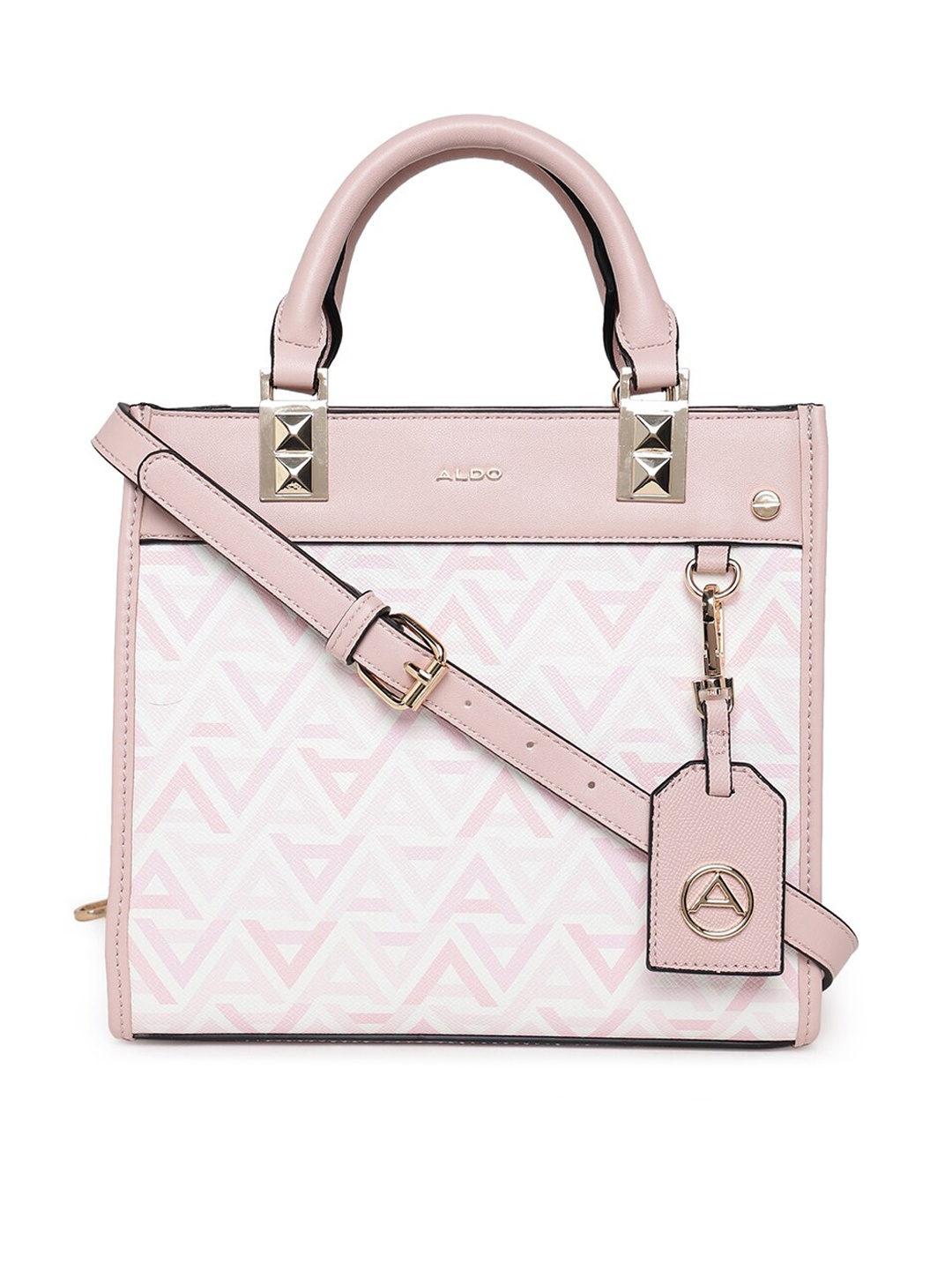 

ALDO Textured Structured Handheld Bag, Pink