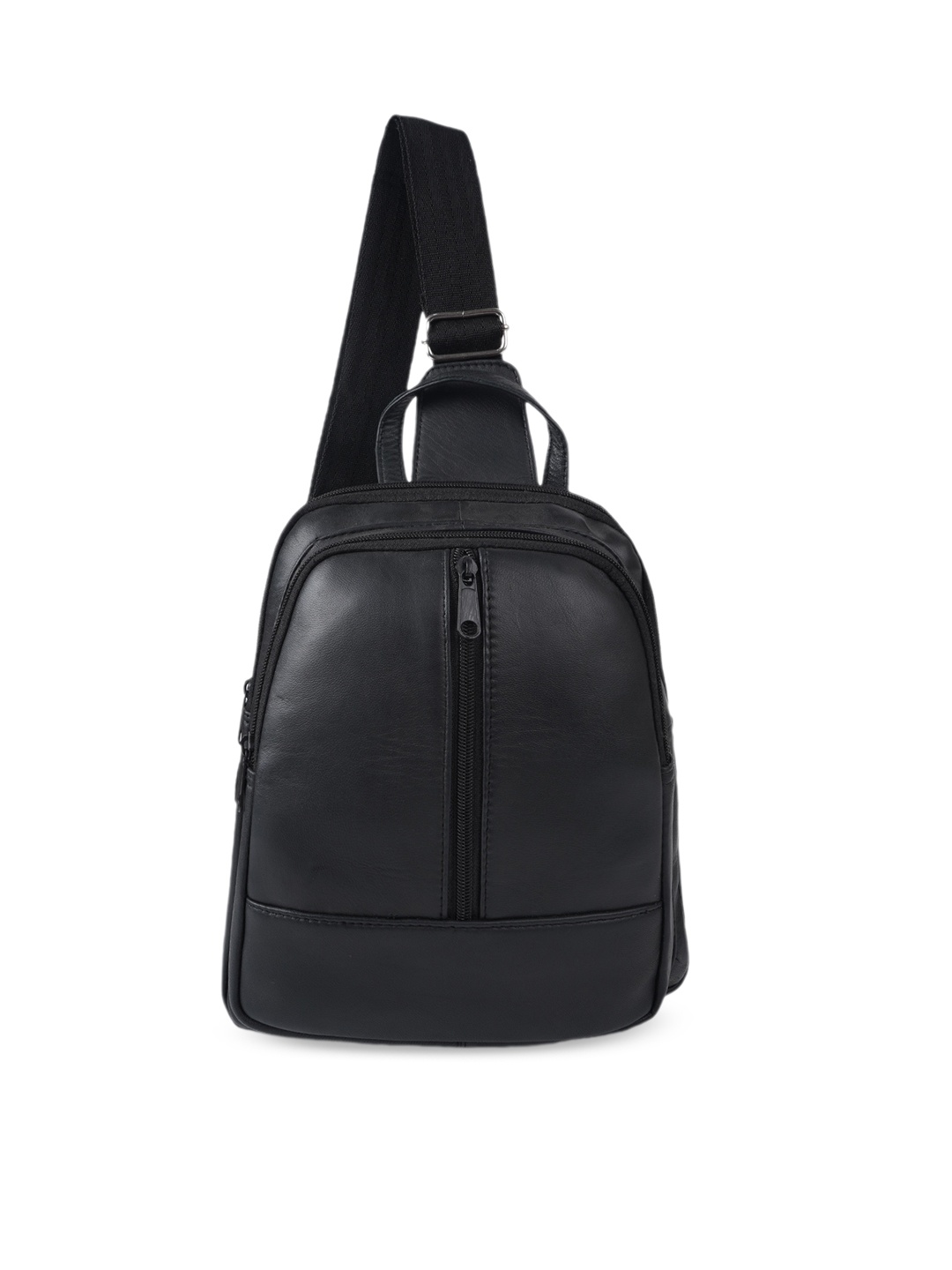 

CIMONI Unisex Leather Crossbody Bag, Black