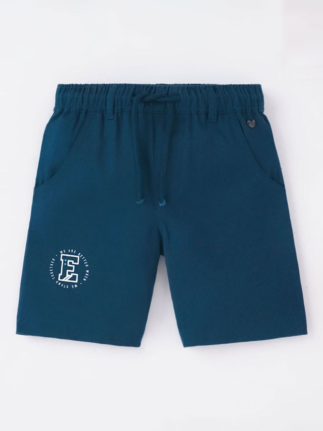 

Ed-a-Mamma Boys Mid-Rise Above Knee Regular Shorts, Navy blue