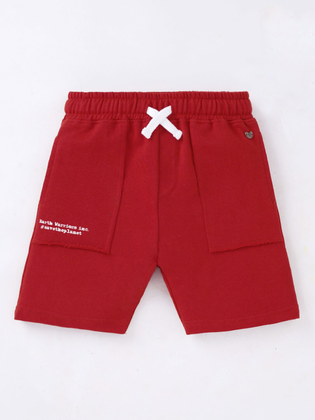 

Ed-a-Mamma Boys Mid-Rise Knee Length Regular Shorts, Red