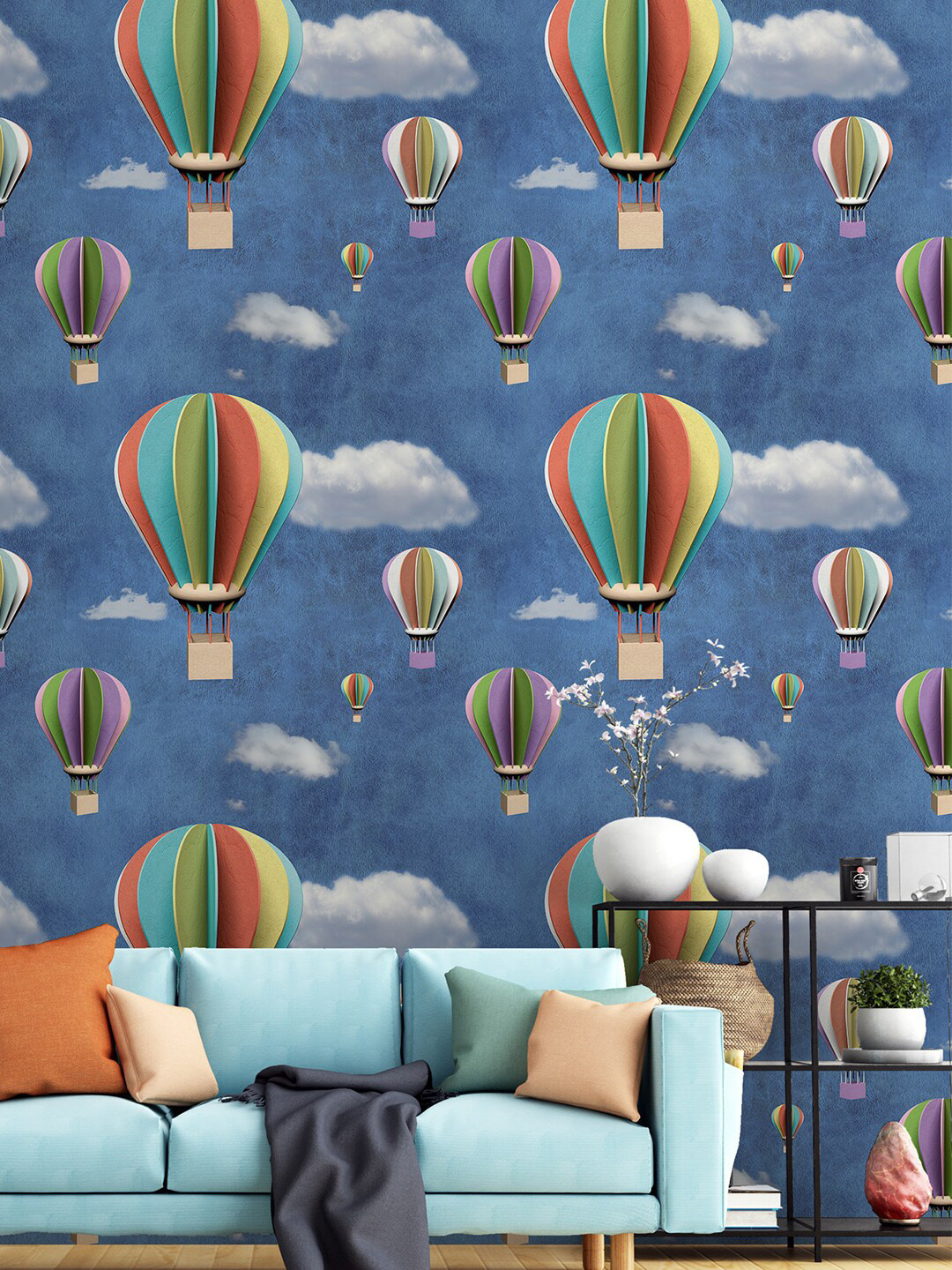

PAPER PLANE DESIGN Blue Printed Wallpaper