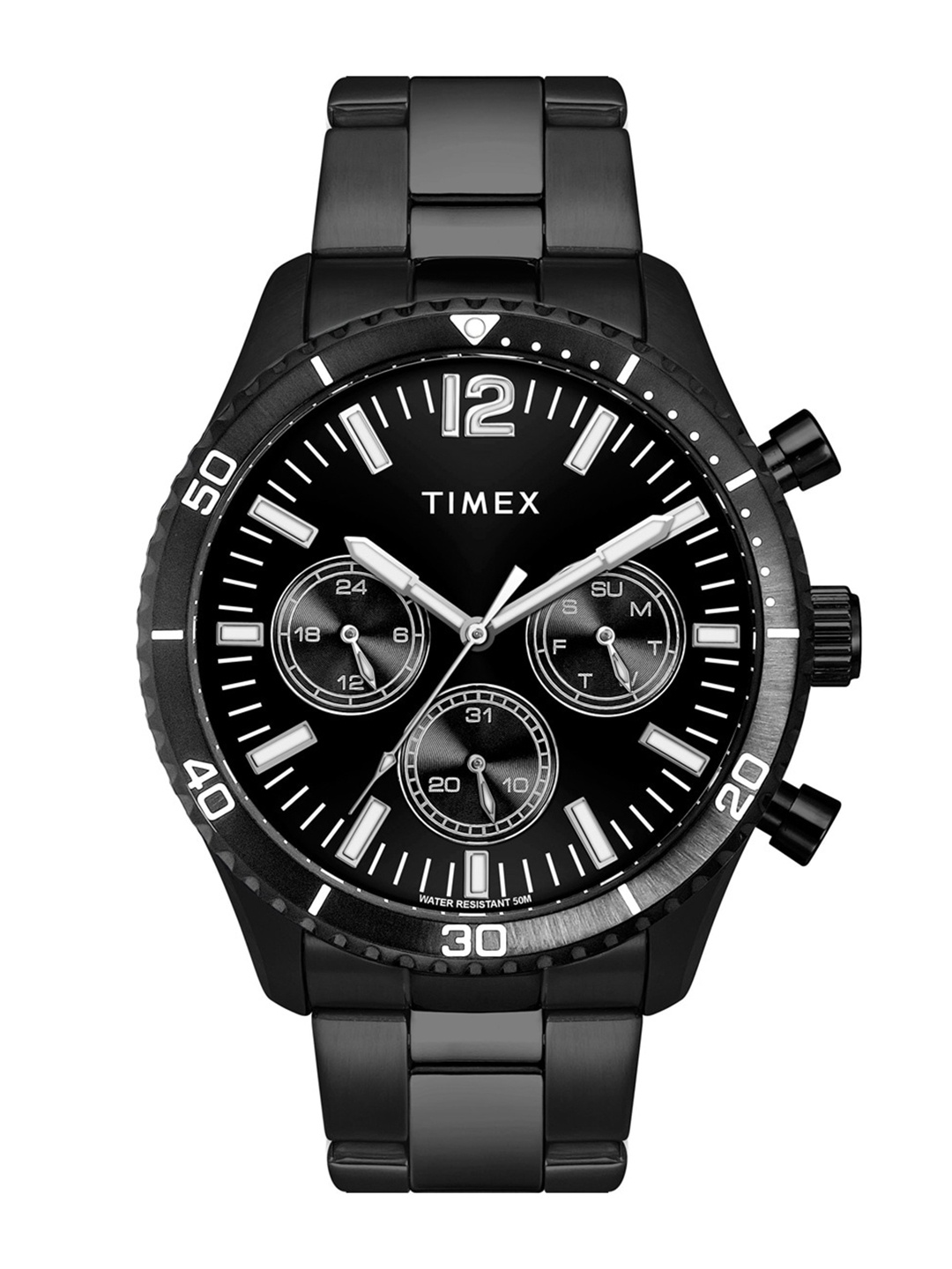 

Timex Men Stainless Steel Straps Digital Multi Function Watch TWEG22204, Black