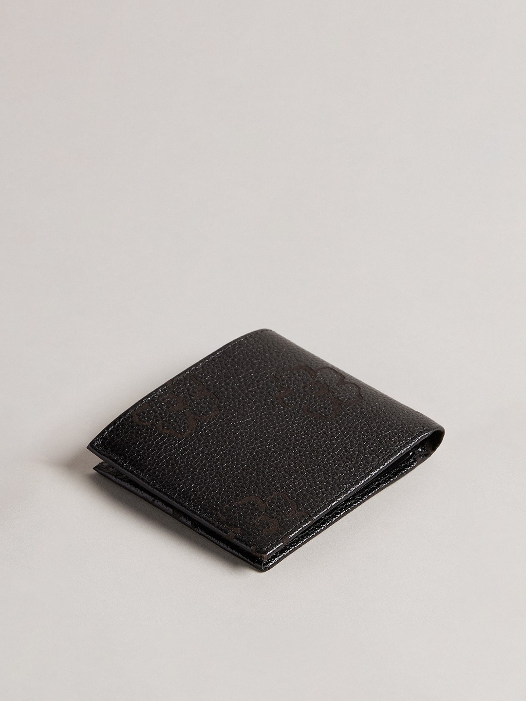 

Ted Baker Men Leather Two Fold Wallet, Black