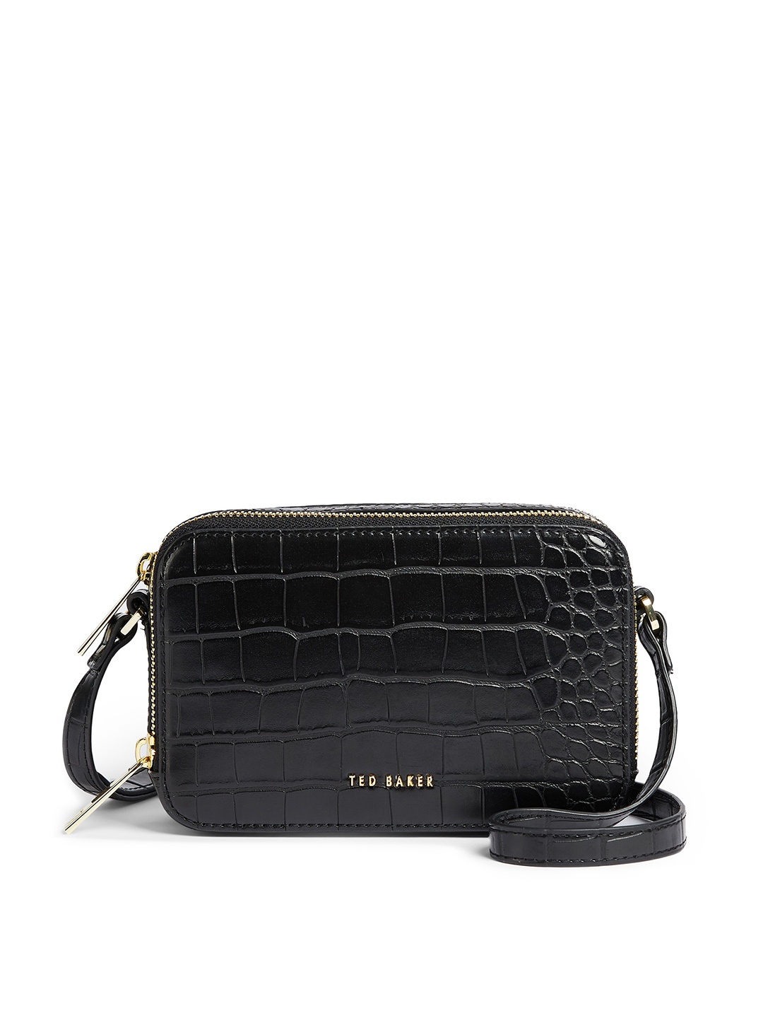 

Ted Baker Textured Leather Structured Sling Bag, Black