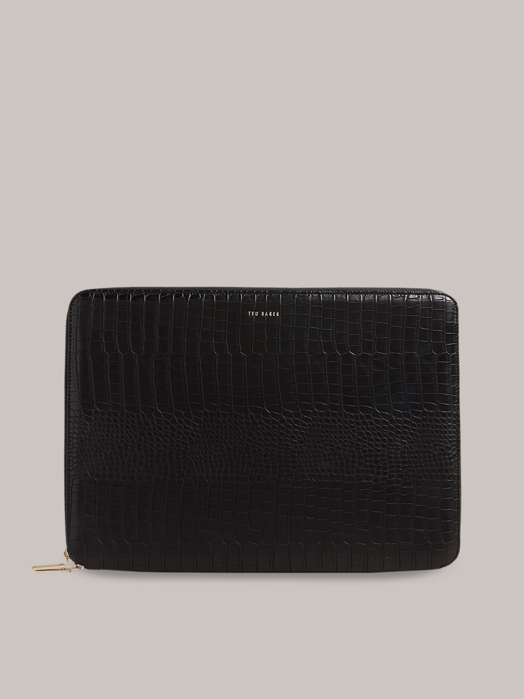 

Ted Baker Textured Leather Laptop Sleeve, Black