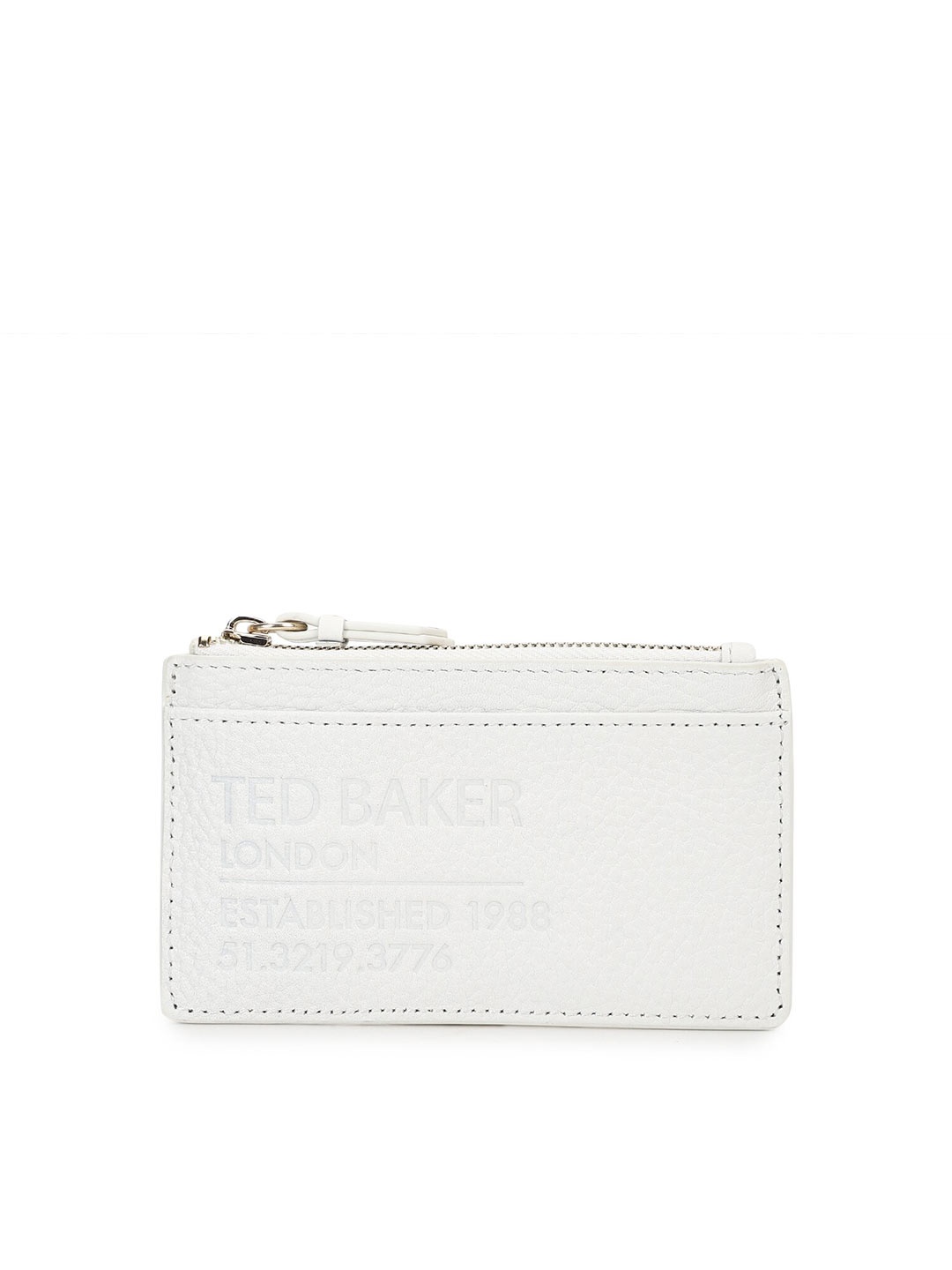 

Ted Baker Women Zip-Up Card Holder, White