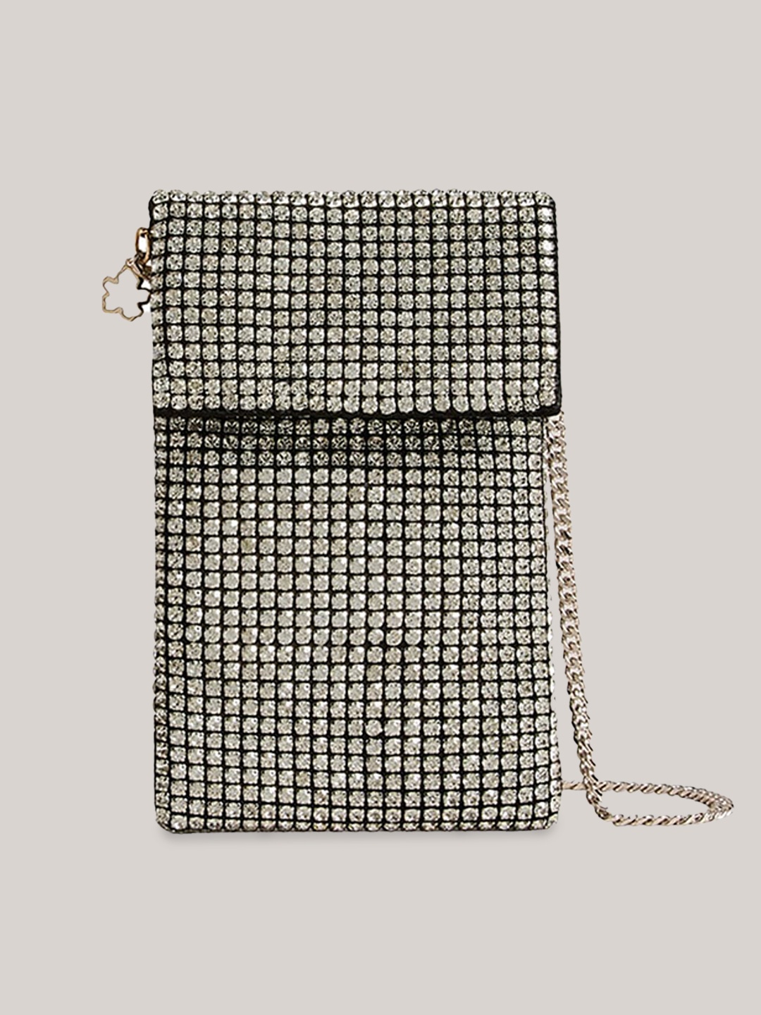 

Ted Baker Silver-Toned Leather Swagger Sling Bag with Cut Work