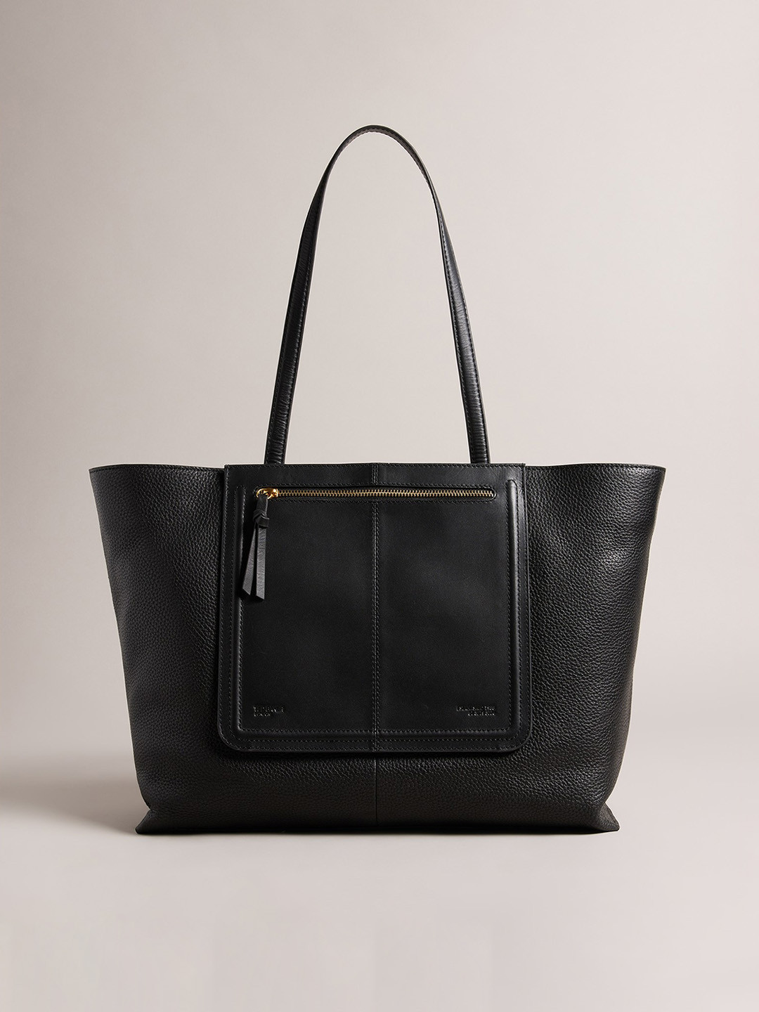 

Ted Baker Leather Oversized Shopper Tote Bag, Black
