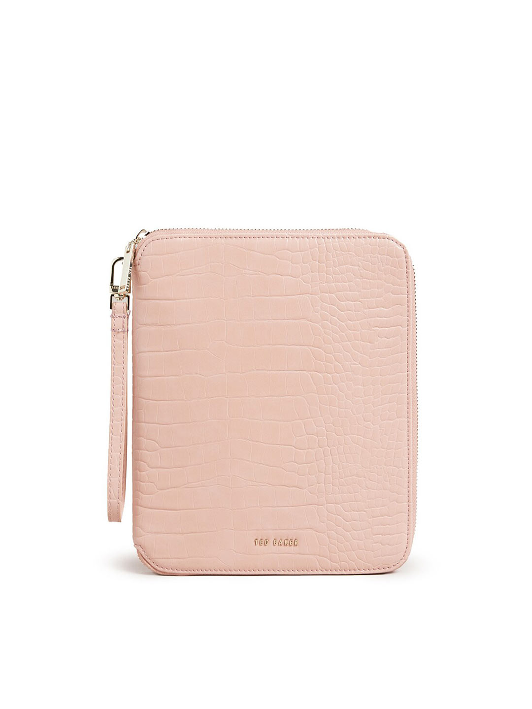 

Ted Baker Women Croc Textured Leather Zip Around Wallet, Pink