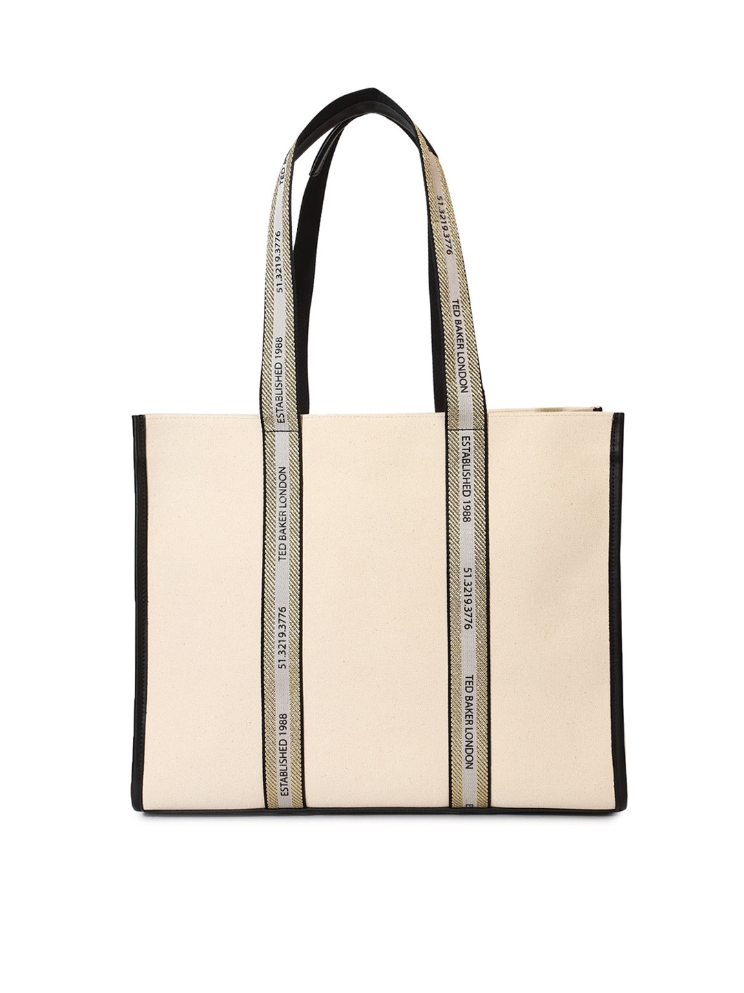 

Ted Baker Textured Structured Tote Bag, Cream