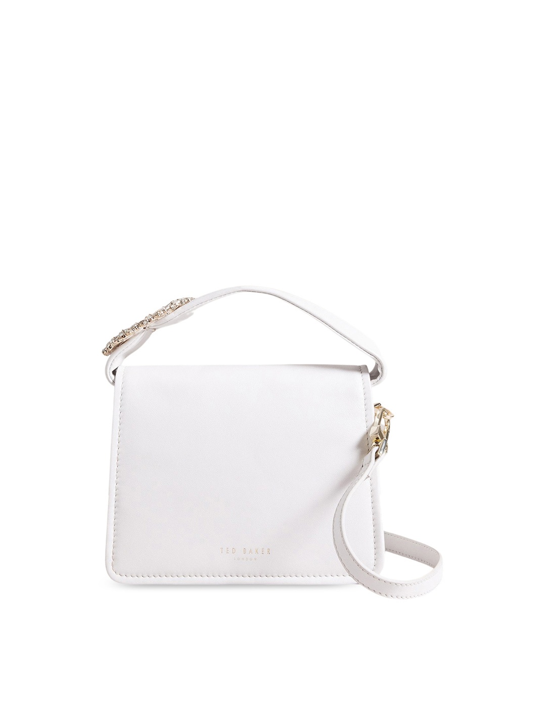 

Ted Baker Textured Leather Structured Sling Bag, White