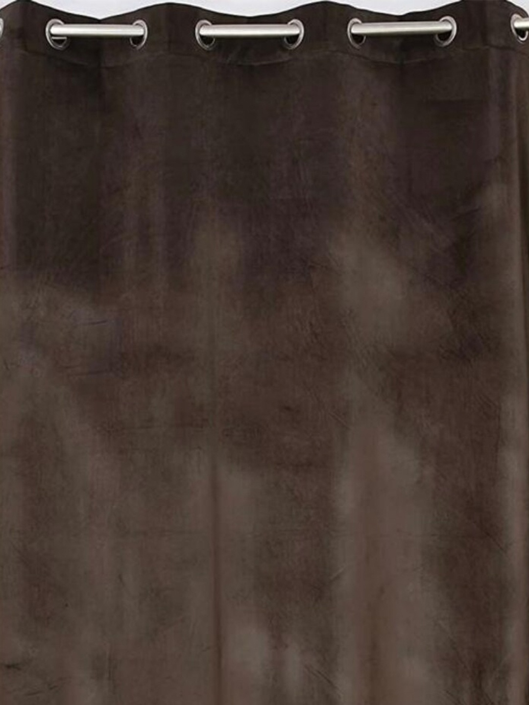 

INDHOME LIFE Coffee Brown 2 Pieces Black Out Velvet Door Curtains