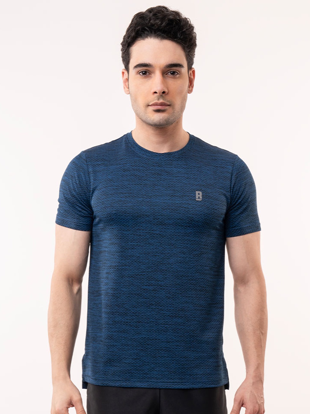 

Baller Athletik Men Round Neck Training Or Gym Sports Boost T-shirt, Navy blue