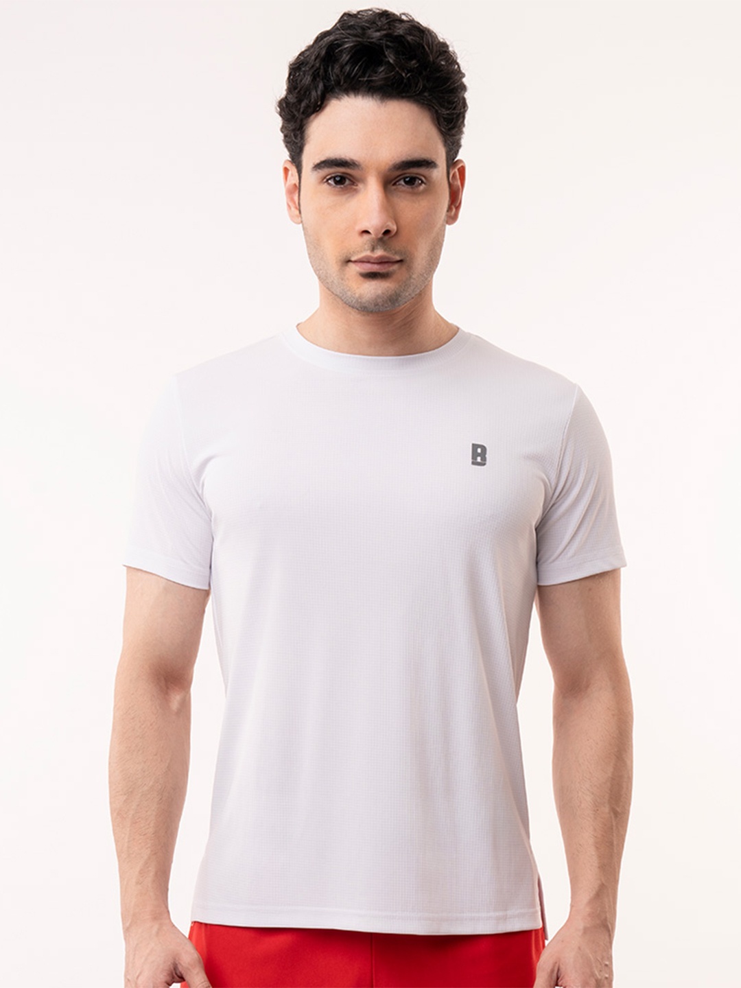 

Baller Athletik Hype Round Neck Training Or Gym Sports T-shirt, White