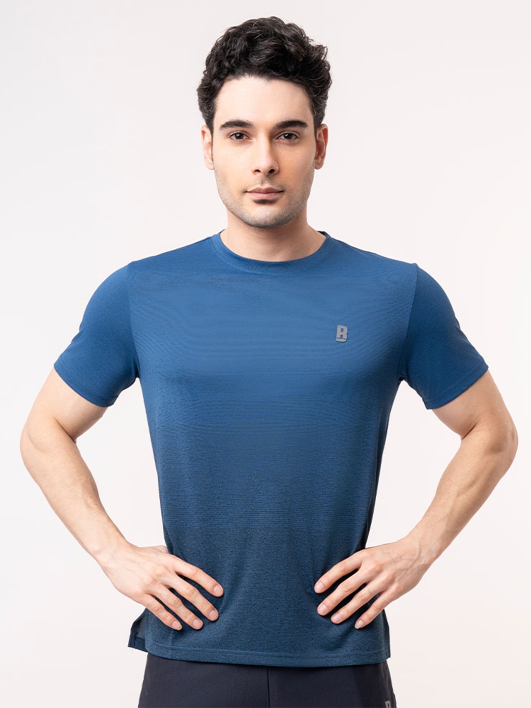 

Baller Athletik Swift AF Round Neck Training Or Gym Sports T-shirt, Navy blue