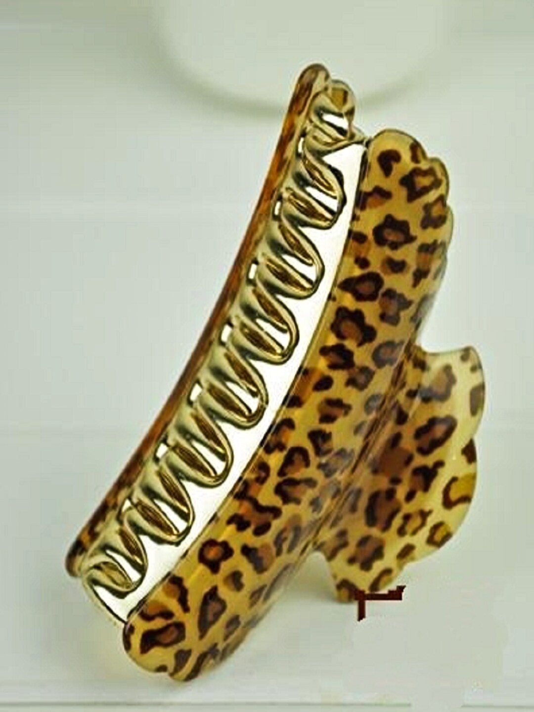 

Proplady Animal Printed Double Layered Claw Clip, Beige