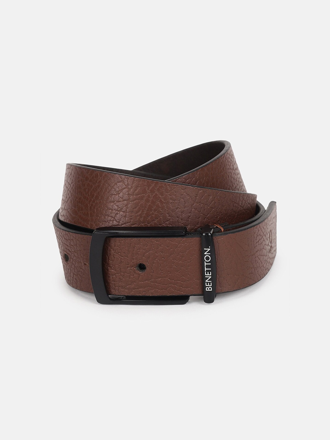 

United Colors of Benetton Men Leather Casual Belt, Brown