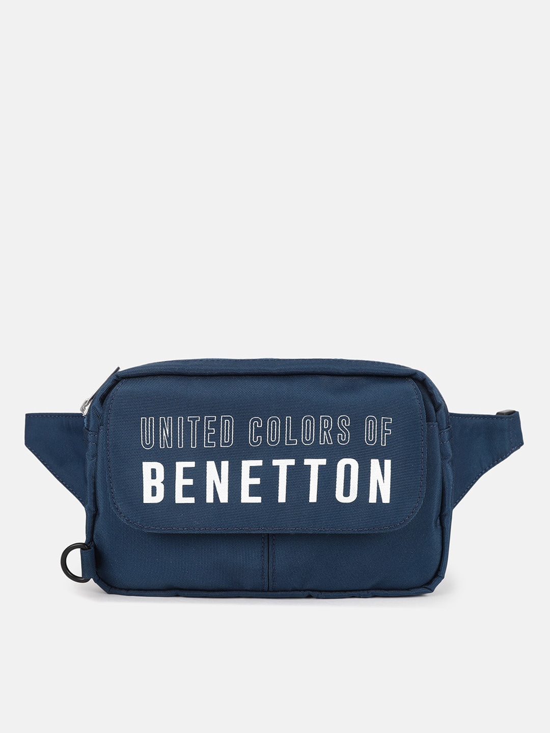 

United Colors of Benetton Typography Printed Fanny Pack, Navy blue