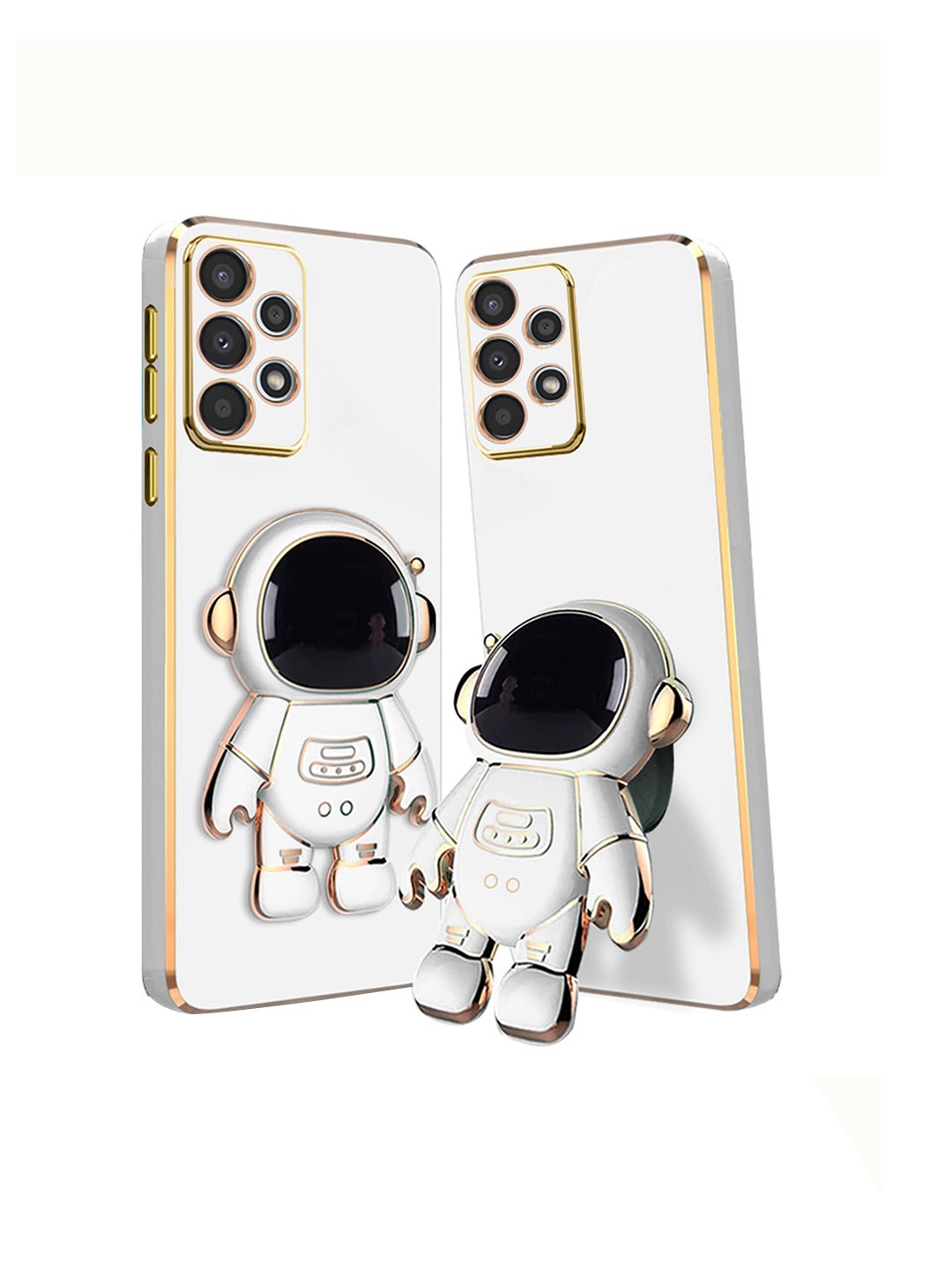 

Karwan 3D Astronaut Samsung A53 Silicone Back Case Cover, White