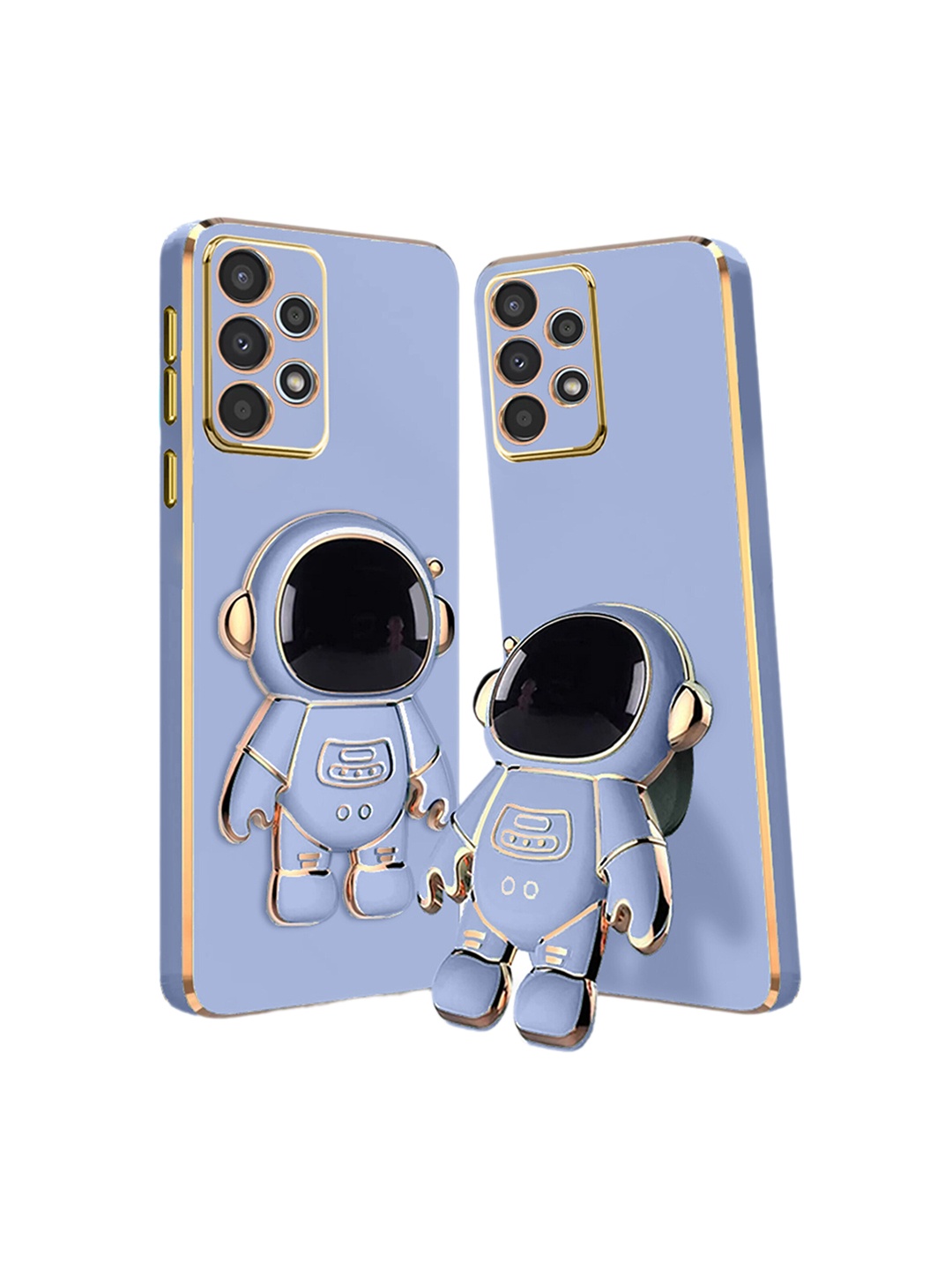 

Karwan Samsung A32 Mobile Back Case With Astronaut Holster Stand, Blue