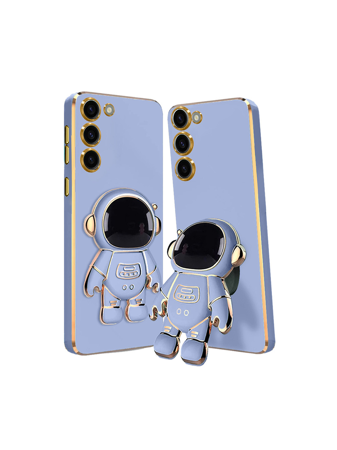 

Karwan 3D Astronaut Holster Samsung S23 Phone Back Case With Folding Stand, Blue