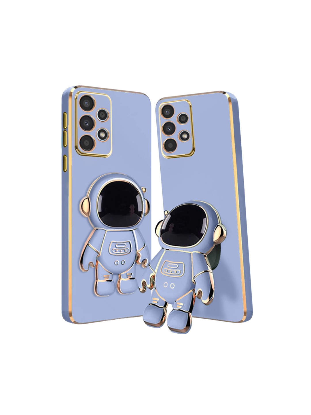 

Karwan Samsung A52 Mobile Back Case With Astronaut Holster Stand, Blue